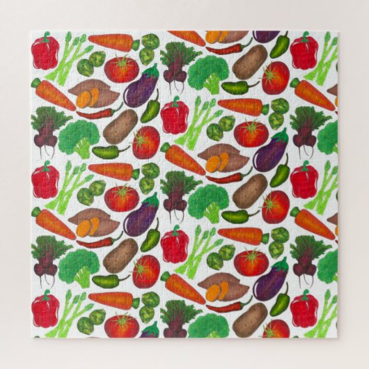 Vegetable Garden Produce Greenmarket Veggies Legpuzzel (Verticaal)