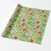 Vegetable Garden Wrapping Paper Cadeaupapier (Uitgerold)