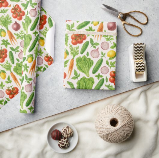 Vegetable Garden Wrapping Paper Cadeaupapier (Crafts)