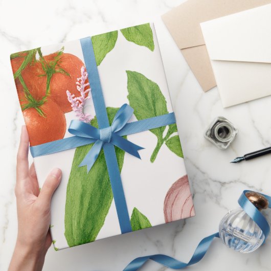 Vegetable Garden Wrapping Paper | Kitchen Gift Cadeaupapier (Geschenken)