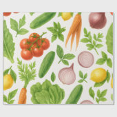 Vegetable Garden Wrapping Paper | Kitchen Gift Cadeaupapier (Vlak)