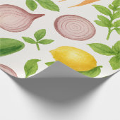 Vegetable Garden Wrapping Paper | Kitchen Gift Cadeaupapier (Hoek)