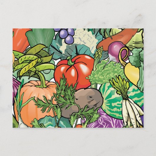 Vegetable Gardener Briefkaart (Voorkant)