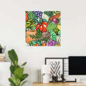Vegetable Gardener Poster (Thuiskantoor)