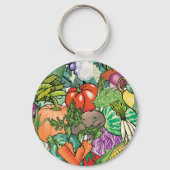 Vegetable Gardener Sleutelhanger (Voorkant)