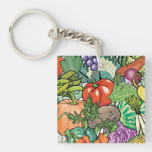 Vegetable Gardener Sleutelhanger (voorkant)