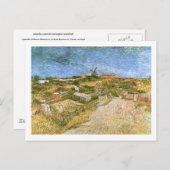 Vegetable Gardens in Montmartre Van Gogh Fine Art Briefkaart (Voorkant / Achterkant)