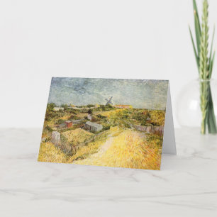 Vegetable Gardens, Montmartre by Vincent van Gogh Kaart