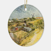 Vegetable Gardens, Montmartre by Vincent van Gogh Keramisch Ornament (Links)