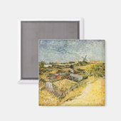 Vegetable Gardens, Montmartre by Vincent van Gogh Magneet (Voorkant / Achterkant)
