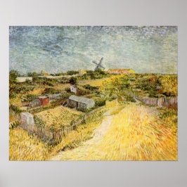 Vegetable Gardens, Montmartre by Vincent van Gogh Poster