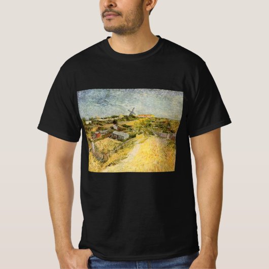 Vegetable Gardens, Montmartre by Vincent van Gogh T-shirt (Voorkant)