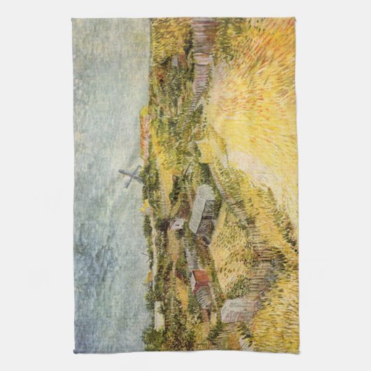 Vegetable Gardens, Montmartre by Vincent van Gogh Theedoek (Verticaal)