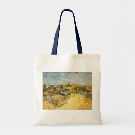 Vegetable Gardens, Montmartre by Vincent van Gogh Tote Bag (Voorkant)