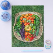 Vegetable Harvest Basket Flyer (Enkel)