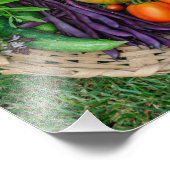 Vegetable Harvest Basket Foto Afdruk (Hoek)