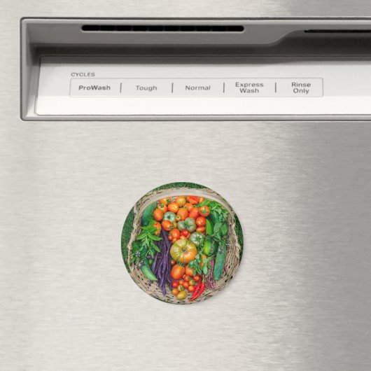 Vegetable Harvest Basket Magneet (Insitu (Vaatwasser))