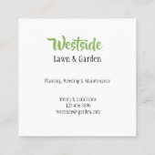 Vegetable Heaven Vierkante Visitekaartje (Achterkant)