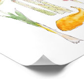 vegetable ink and watercolor collection poster (Hoek)