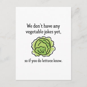 Vegetable Jokes Briefkaart