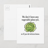Vegetable Jokes Briefkaart (Voorkant / Achterkant)