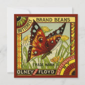 "Vegetable Label Art", "Butterfly Brand Bans" (Voorkant)