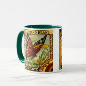  "Vegetable Label Art", "Butterfly Brand Bans" Mok (Voorkant links)