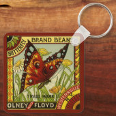  "Vegetable Label Art", "Butterfly Brand Bans" Sleutelhanger (Achterkant)