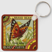  "Vegetable Label Art", "Butterfly Brand Bans" Sleutelhanger (Achterkant)