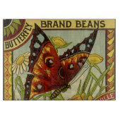  "Vegetable Label Art", "Butterfly Brand Bans" Snijplank (Voorkant)