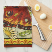  "Vegetable Label Art", "Butterfly Brand Bans" Theedoek (Quarter Fold)