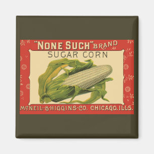 "Vegetable Label Art", geen van deze suikermaïs Magneet