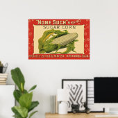  "Vegetable Label Art", geen van deze suikermaïs Poster (Thuiskantoor)
