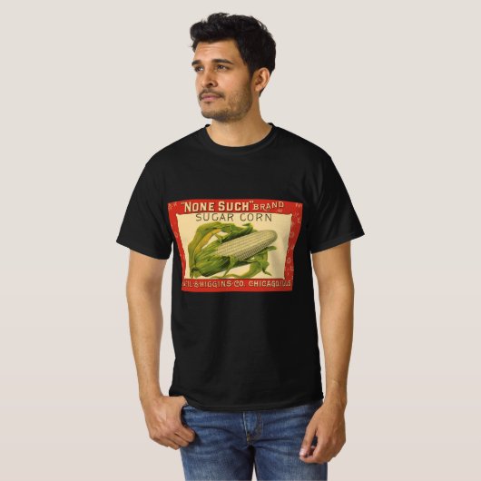  "Vegetable Label Art", geen van deze suikermaïs T-shirt (Voorkant volledig)