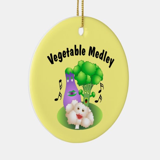 Vegetable Medley Keramisch Ornament (Rechts)