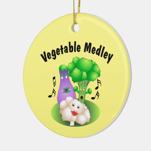 Vegetable Medley Keramisch Ornament (Links)