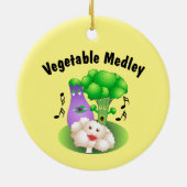 Vegetable Medley Keramisch Ornament (Achterkant)