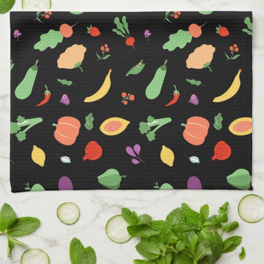 Vegetable Medley Kitchen Towel Theedoek (Gevouwen)