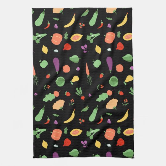 Vegetable Medley Kitchen Towel Theedoek (Verticaal)