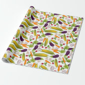Vegetable Medley Wrapping Paper Cadeaupapier (Uitgerold)