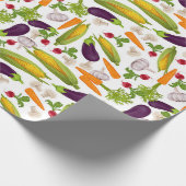 Vegetable Medley Wrapping Paper Cadeaupapier (Hoek)