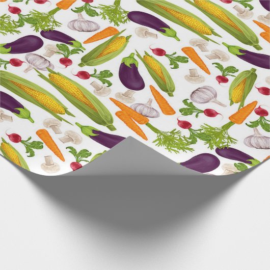 Vegetable Medley Wrapping Paper Cadeaupapier (Hoek)