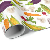 Vegetable Medley Wrapping Paper Cadeaupapier (Rol Hoek)