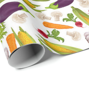 Vegetable Medley Wrapping Paper Cadeaupapier