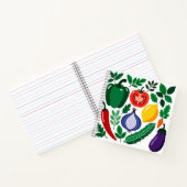 Vegetable pattern notitieboek (Binnen)