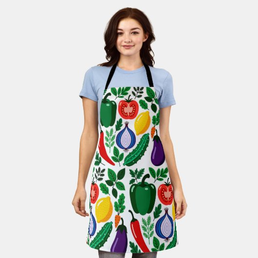 Vegetable pattern schort (Gedragen)