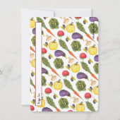 Vegetable Recipe Cards Kaart (Achterkant)