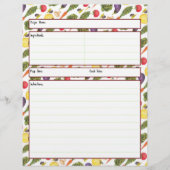 Vegetable Recipheet (Voorkant)