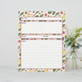 Vegetable Recipheet (Staand voorkant)