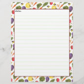 Vegetable Recipheet (Achterkant)